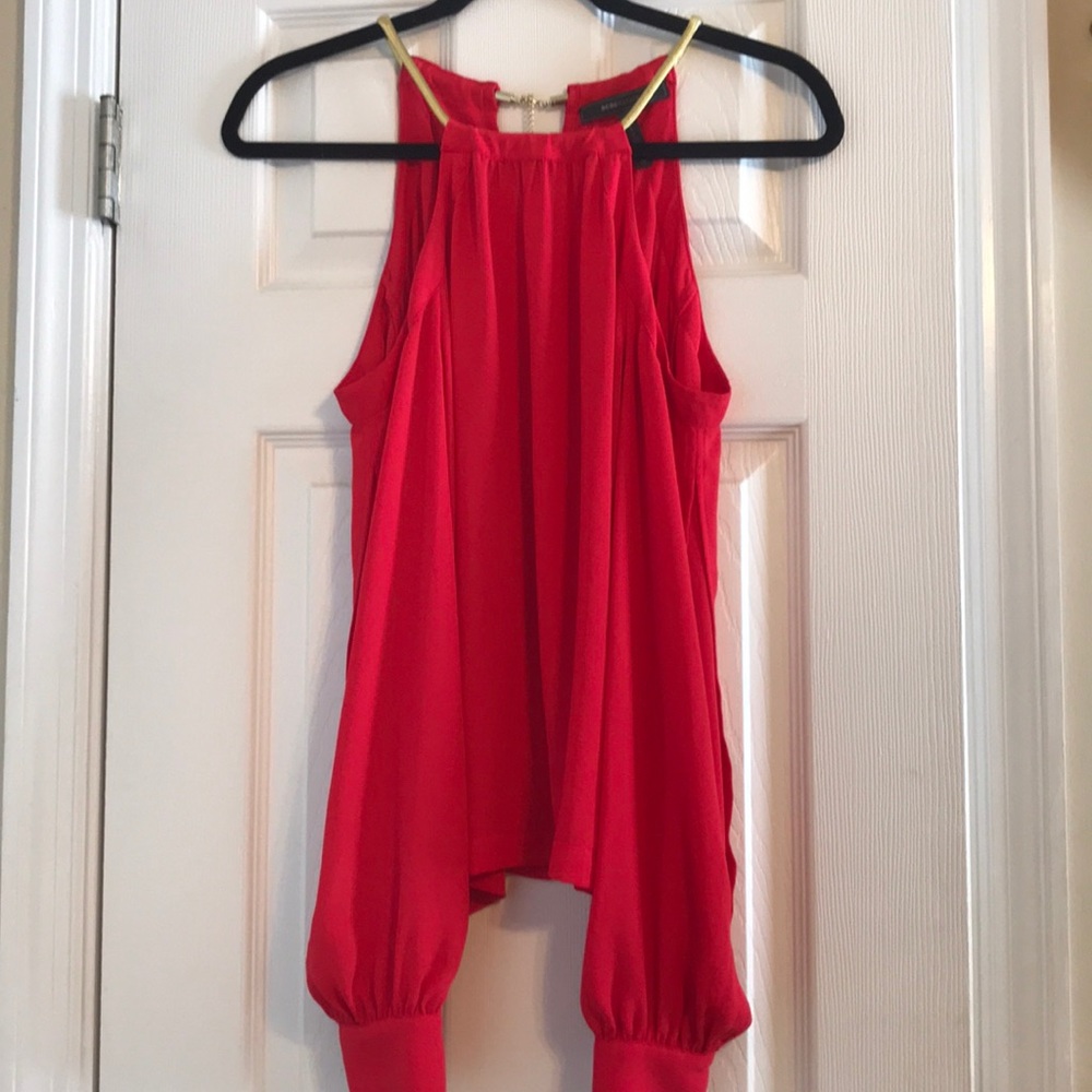 BCBGMAXAZRIA open shoulder top